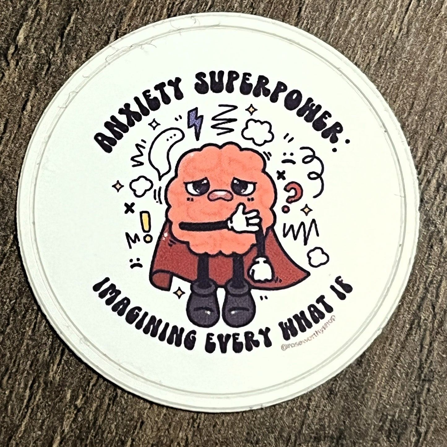 Small Anxiety Superpower Sticker