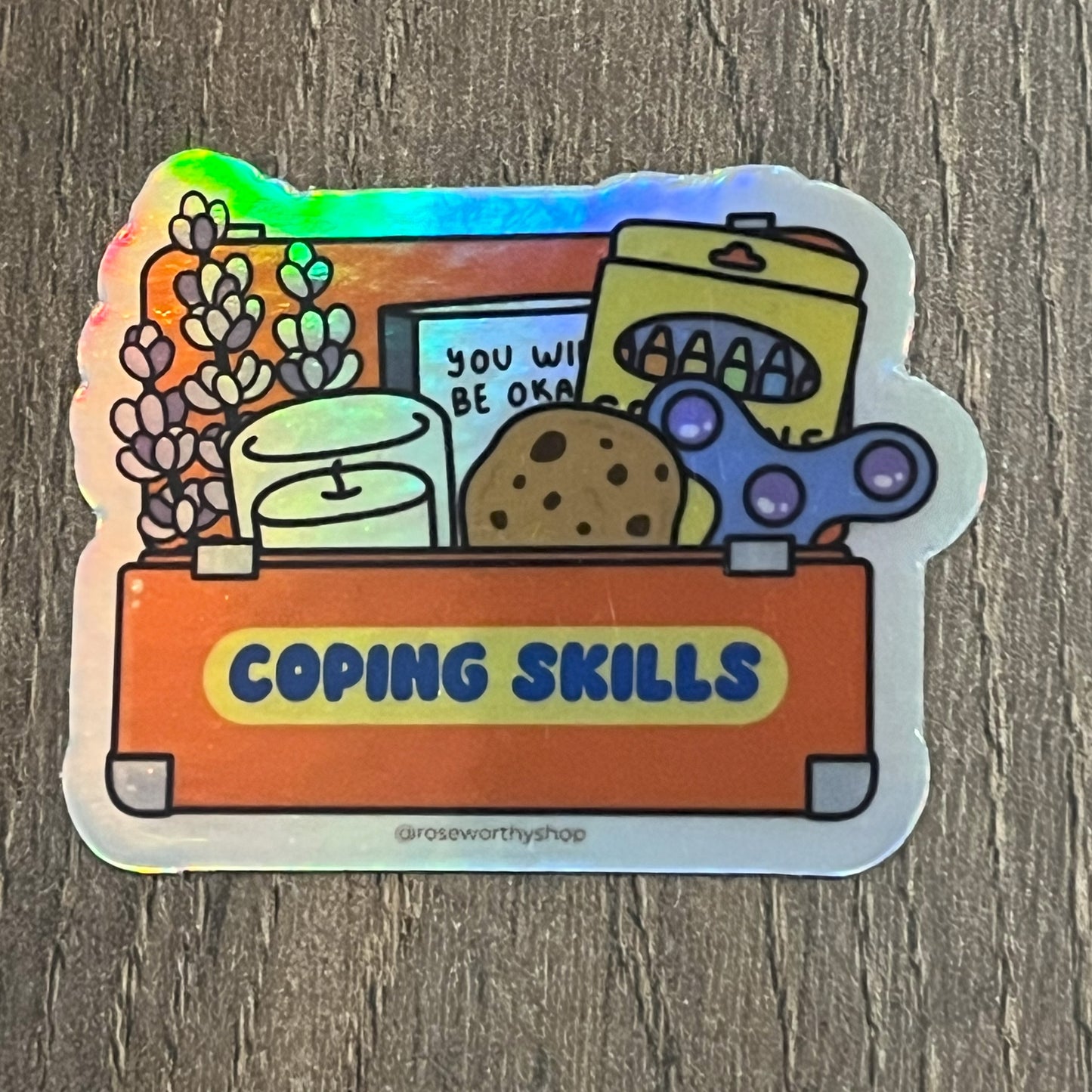 Tool Box: Coping Skills Small Sticker