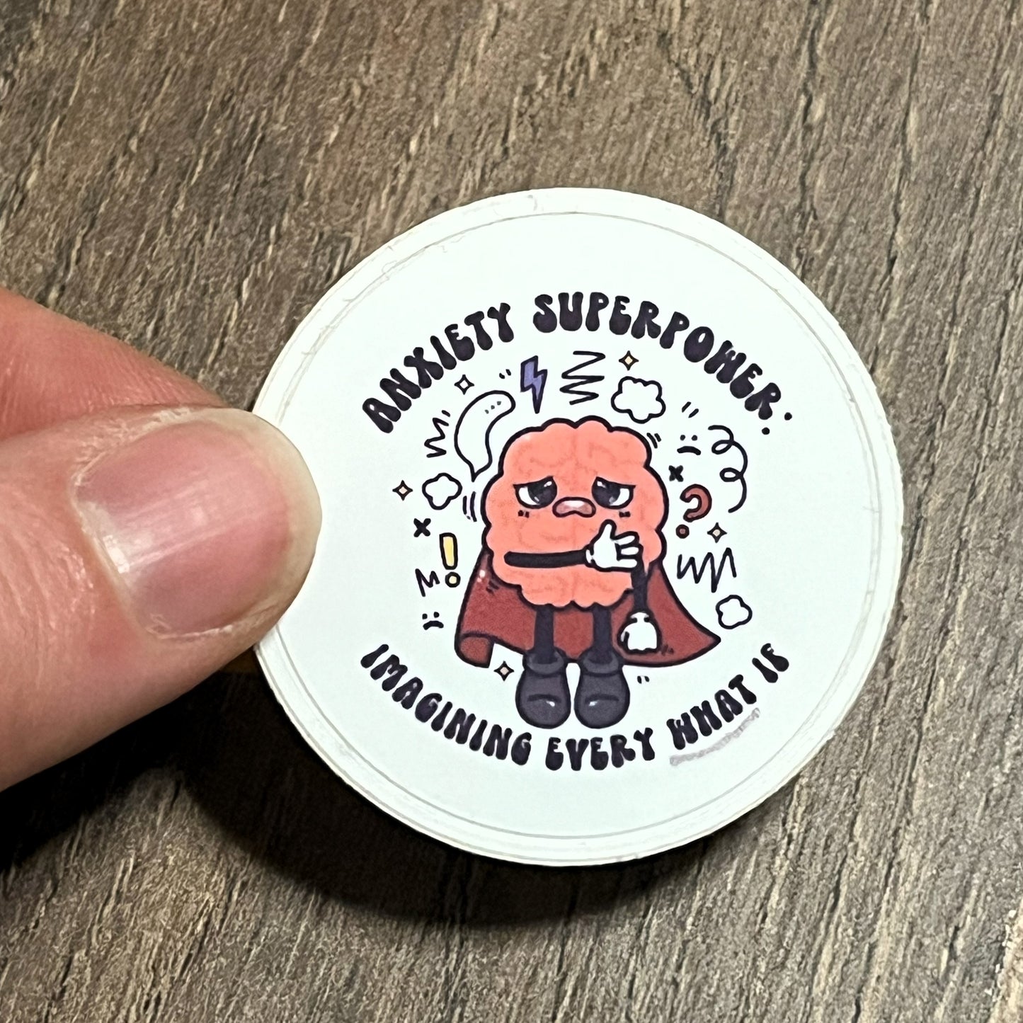 Small Anxiety Superpower Sticker